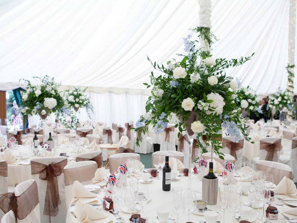 Inside gazebo wedding
