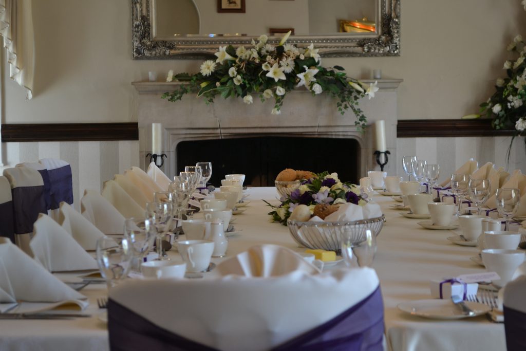 Tea and cake table arrangement