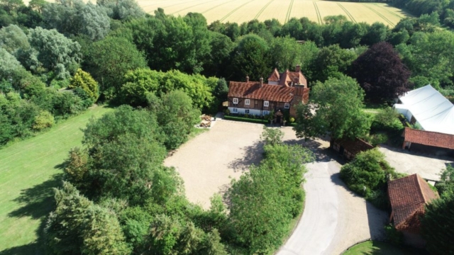 Newland Hall Grounds drone image