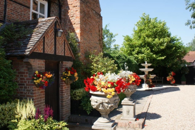 Newland Hall entrance main door wedding venue essex