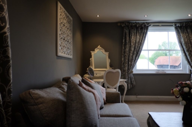 Bridal Suite with Natural Lighting Sofa