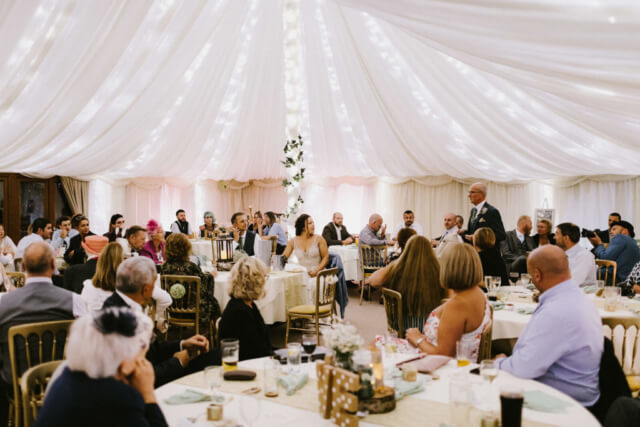 Fathers Speech in seating room