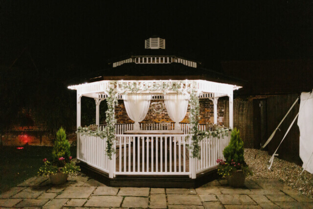 Wedding Bandstand at night